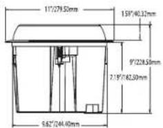 Mirage OC55 - PRODUCT DIMENSIONS: HOLE CUT-OUT DIMENSIONS: - 1