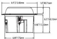 Mirage OC55 - PRODUCT DIMENSIONS: HOLE CUT-OUT DIMENSIONS: - 5