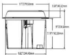 Mirage OC55 - AFMETINGEN VAN PRODUCT: AFMETINGEN VAN UITSNEDE: - 1