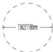 Mirage OC55 - PRODUCT DIMENSIONS: HOLE CUT-OUT DIMENSIONS: - 8