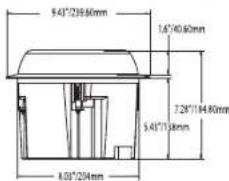 Mirage OC55 - PRODUCT DIMENSIONS: HOLE CUT-OUT DIMENSIONS: - 3