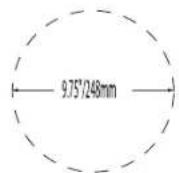 Mirage OC55 - PRODUCT DIMENSIONS: HOLE CUT-OUT DIMENSIONS: - 6