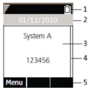 AVAYA 3749 - Icones et texte de l'affichage - 2