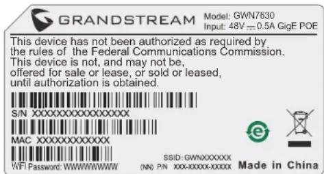 GRANDSTREAM GWN7630 - Montage au Plafond - 3