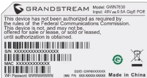 GRANDSTREAM GWN7630 - NIOKJIIOUHTb K Wi-Fi CETn GWN7630 N0 YMOLJAHNI - 1