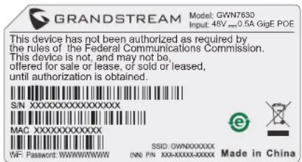 GRANDSTREAM GWN7630 - VERBINDEN SIE SICH MIT DEM VOREINGESTELLTEN WI-FI-NETZWERK DES GWN7630 - 1