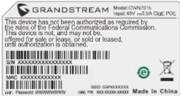 GRANDSTREAM GWN7615 - NIOKJIIOUHTb K Wi-Fi CETn GWN7615 N0 YMOLJAHNI - 1
