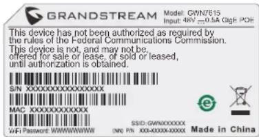 GRANDSTREAM GWN7615 - Montaz na suficie - 6