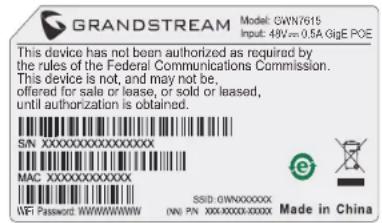 GRANDSTREAM GWN7615 - CONNECT TO GWN7615 DEFAULT Wi-Fi NETWORK - 1