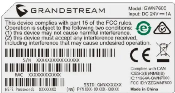 GRANDSTREAM GWN7600 - COLLEGAMENTO DEL GWN7600 ALLA RETE WIFI PRE- DEFINITA - 1