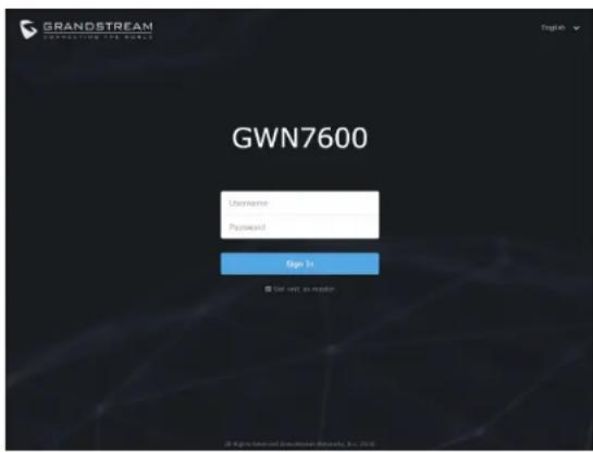 GRANDSTREAM GWN7600 - POŁĄCZYĆ Z DOMYŚLNA SIECIA WIFI GWN7600 - 2
