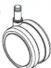 Safco Scoot 8922 - Hardware Pack / Paquet Matérial / Paquete Material: 8922-19NC - 7