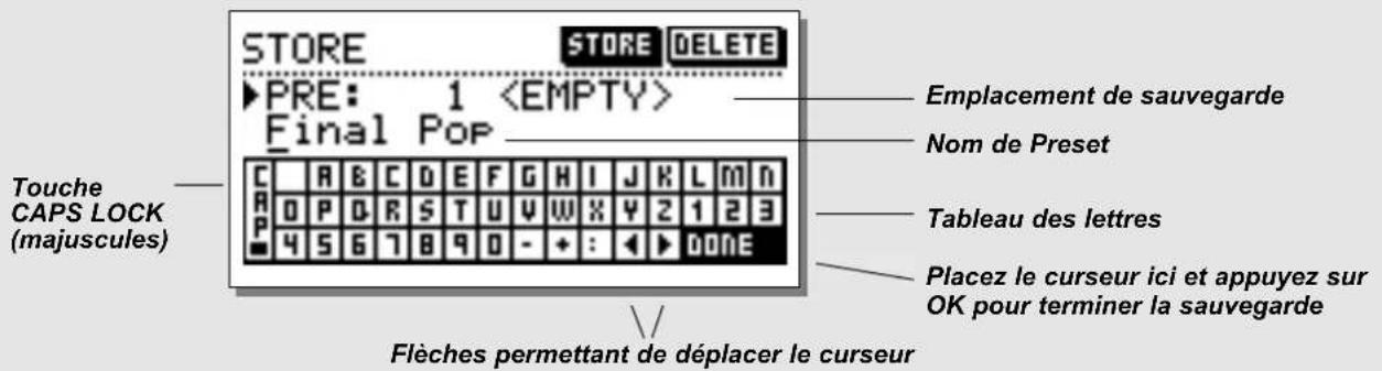 TC ELECTRONIC Finalizer Plus96K - Sauvegarde d'un Preset utiliser et gestion des noms de Presets - 1