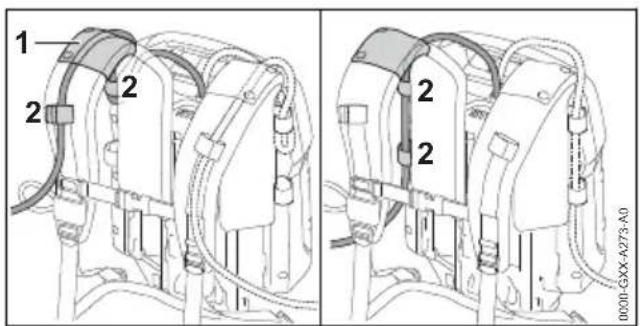 STIHL AR 3000 L - Fitting and Adjusting the Connecting Cable - 1