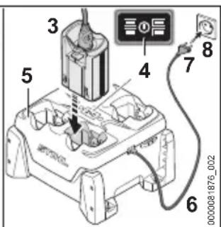 STIHL AR 3000 L - Charging the Battery - 2