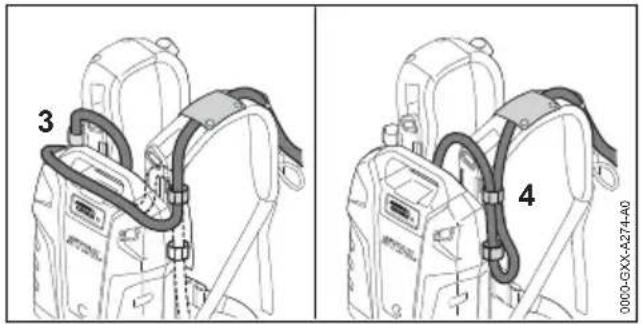 STIHL AR 3000 L - Fitting and Adjusting the Connecting Cable - 2