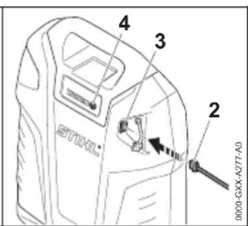 STIHL AR 3000 L - Collegamento e carica di appa-recchi USB - 2