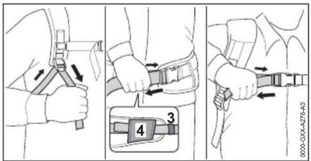 STIHL AR 3000 L - Applicare e regolare il sistema di trasporto - 2