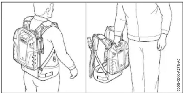 STIHL AR 3000 L - Transportul accumulatorului - 1