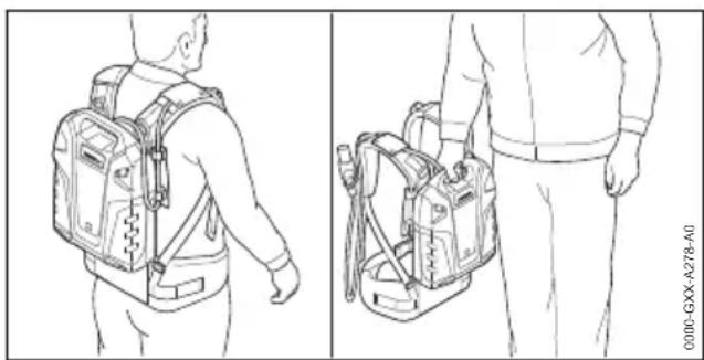 STIHL AR 3000 L - Transport af batteriet - 1