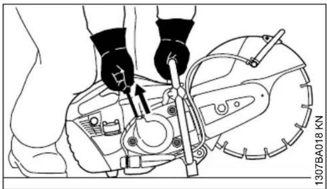 STIHL TS 500i - Lancement du moteur - 1