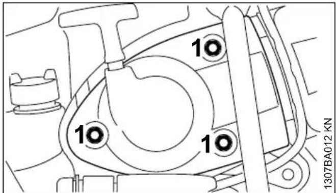STIHL TS 500i - Rectification de la tension de la courroie poly-V - 1