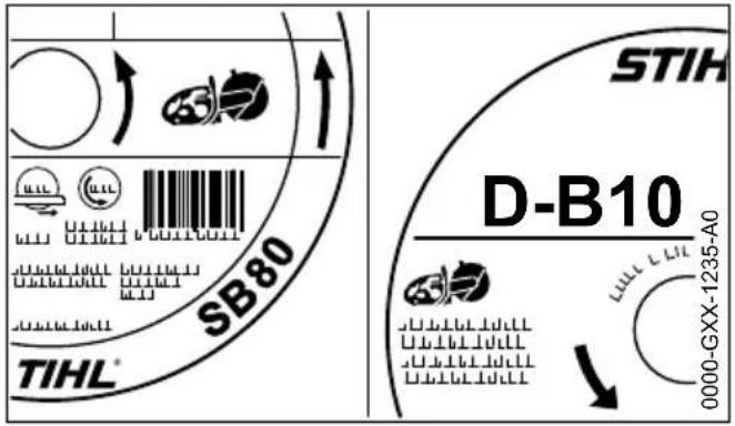 STIHL TS 500i - Dénominations abrégées - 1