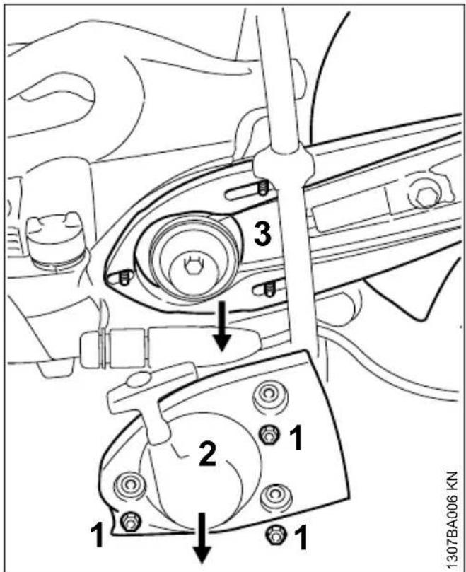 STIHL TS 500i - Démontage du levier de réglage - 5