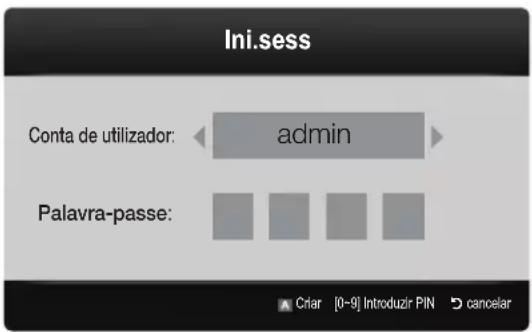 SAMSUNG UE55C6990 - Inicio de sessao da conta - 1