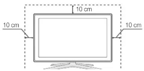 SAMSUNG UE55C6990 - Instalación con un soporte. Instalación con un montaje mural - 1