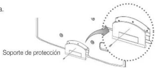 SAMSUNG UE55C6990 - Montaje del soporte de proteccion - 1