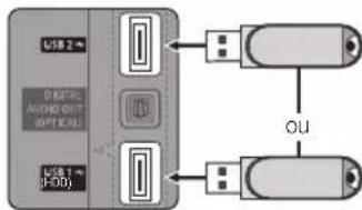 SAMSUNG UE55C6990 - Ligaçao de um dispositivo USB - 1