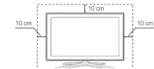 SAMSUNG UE55C6990 - Installation avec un pied Installation avec un support de montage mural - 1