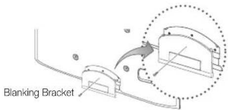 SAMSUNG UE55C6990 - Assembling the Blanking Bracket - 1