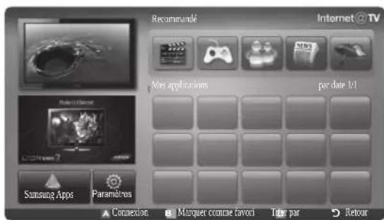 SAMSUNG UE55C6990 - Mise en route d'Internet@TV - 2