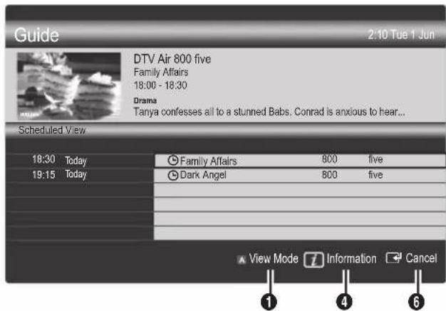 SAMSUNG UE55C6990 - Using Scheduled View - 1