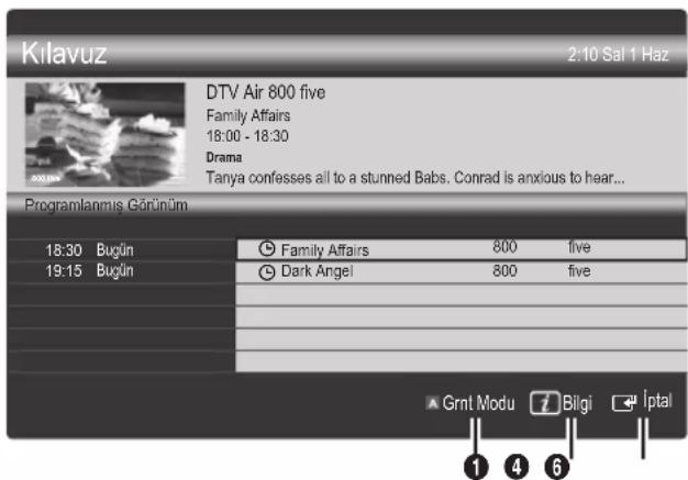 SAMSUNG UE55C6990 - Programlanmis Görunümü Kullanma - 1