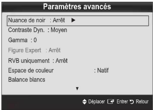 SAMSUNG UE55C6990 - Paramètres avances - 1