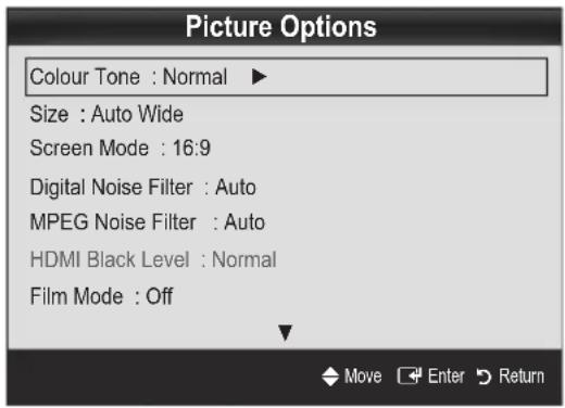 SAMSUNG UE55C6990 - Advanced Settings - 2