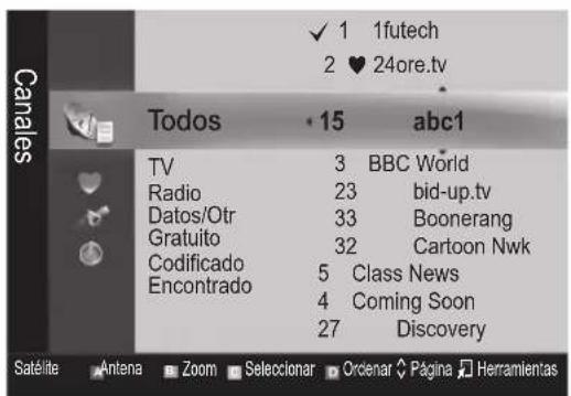 SAMSUNG UE55C6990 - Admin. de canales - 1