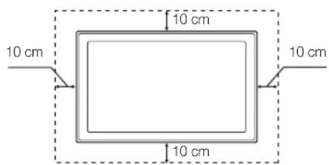 SAMSUNG UE55C6990 - Bir standla monte etme. Bir duvar montajiyla monte etme. - 2