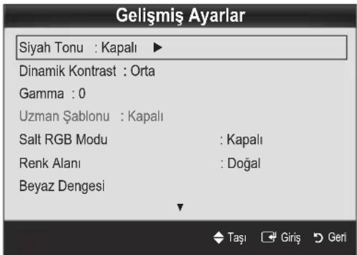 SAMSUNG UE55C6990 - Gelismis Ayarlar - 1