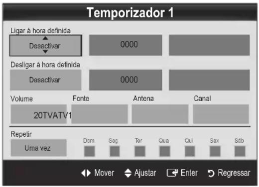 SAMSUNG UE55C6990 - Definição do temporizador - 1