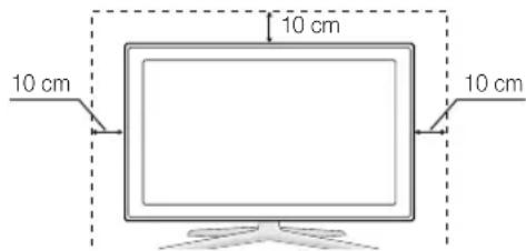 SAMSUNG UE55C6990 - Namestitev s stojalom. Namestitev z opremo za pritrditev na steno. - 1