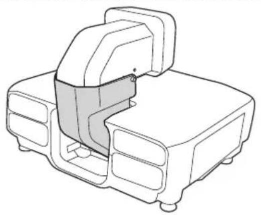 EPSON ELPLX02S - Nehmen Sie die Abdeckung (klein) vom Objektiv ab. - 6