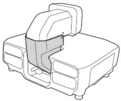 EPSON ELPLX02S - 从镜头单元取下镜头盖(小)。 - 5