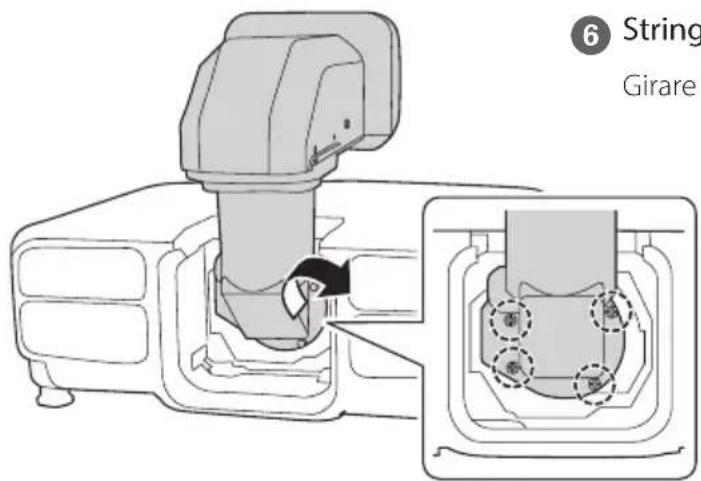 EPSON ELPLX02S - Rimuovere il copriobiettivo (piccolo) dall'unità obiettivo. - 5
