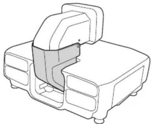 EPSON ELPLX02S - Rimuovere il copriobiettivo (piccolo) dall'unità obiettivo. - 6