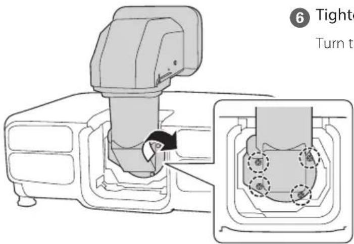 EPSON ELPLX02S - Remove the lens cover (small) from the lens unit. - 4