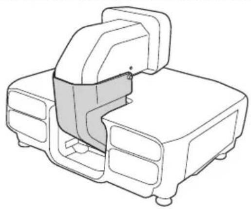 EPSON ELPLX02S - Retirez le couvercle d'objectif (petit) de l'unité d'objectif. - 6